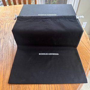 Nicoholas Kirkland Black Pearlology Combat Ankle Boots